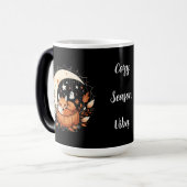 Personalized Halloween Fox and Ghost  モーフィングマグカップ (正面左)