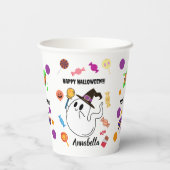 Personalized Halloween Ghost Kids Party 紙コップ (裏面)