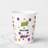 Personalized Halloween Ghost Kids Party 紙コップ (右)