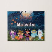 Personalized Halloween Kid Puzzle  ジグソーパズル (横)