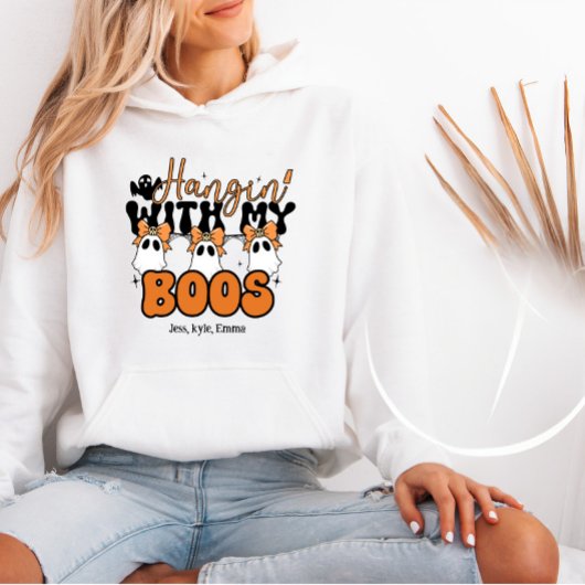 Personalized Halloween Moms– Hangin’ With My Boos パーカ