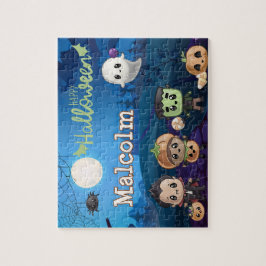 Personalized Halloween Monster Kid Puzzle  ジグソーパズル