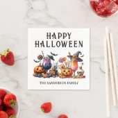 Personalized Halloween Party スタンダードカクテルナプキン (インサイチュ)