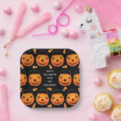 Personalized Halloween Party Treat Paper Plates ペーパープレート (パーティー)