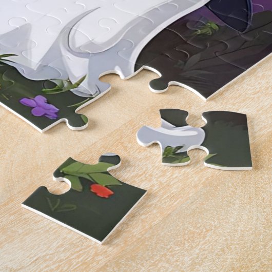 Personalized Halloween Photo ジグソーパズル (側面)