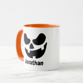 Personalized Halloween Pumpkin Mug マグカップ (正面左)