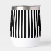 Personalized Halloween RIP Black and White Stripe (左面)