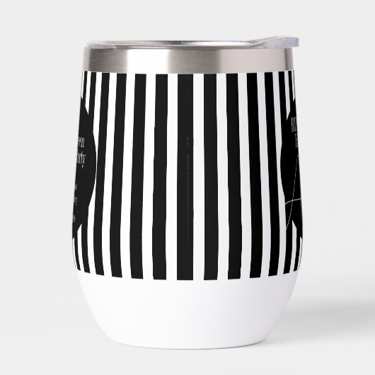 Personalized Halloween RIP Black and White Stripe (左面)