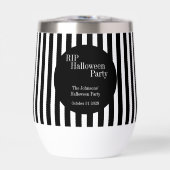 Personalized Halloween RIP Black and White Stripe (正面)