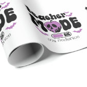 Personalized Halloween Teacher “Mode On” & Apple ラッピングペーパー (ロールコーナー)