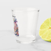 Personalized Hammock and palm trees ショットグラス (右)