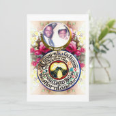 Personalized Hand carved Gourd Wedding Gift Card シーズンカード (スタンド正面)