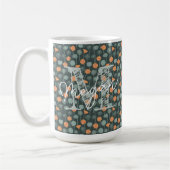 Personalized Hand-Drawn Floral Mug コーヒーマグカップ (左)
