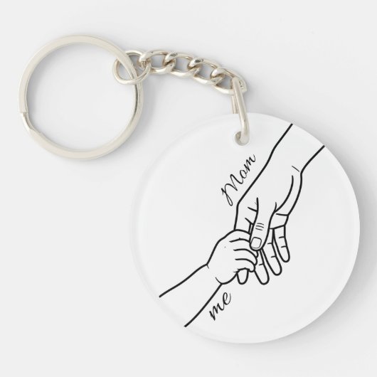 Personalized Hand Holding Keychain キーホルダー (正面)