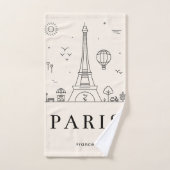 Personalized Hand Towel | Spa-Style Bathroom Decor ハンドタオル (ハンドタオル)