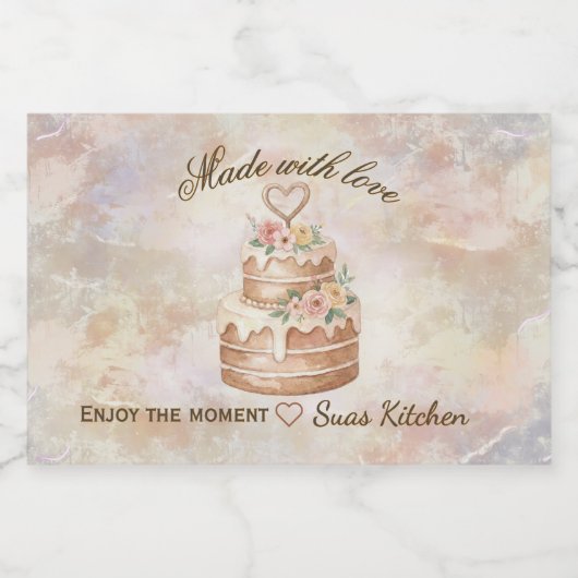 Personalized Handmade- Love custom kitchen lable フードラベル (シングルラベル)