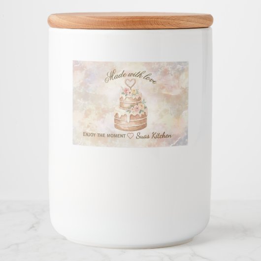 Personalized Handmade- Love custom kitchen lable フードラベル (正面)