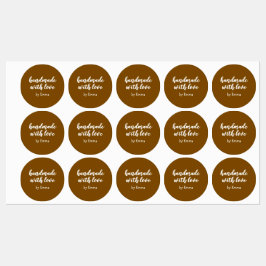 Personalized Handmade with Love Minimalist ラベル