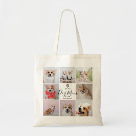 Personalized Handwritten Best Dog Mom 8 Photo トートバッグ