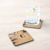 Personalized Handyman Carpenter Custom Name  コースター (右側)