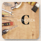 Personalized Handyman Carpenter Custom Name  コースター (正面)