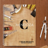 Personalized Handyman Carpenter Custom Name ノートブック