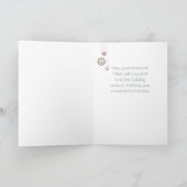 Personalized Hanging Ornament Christmas Card カード (内部)