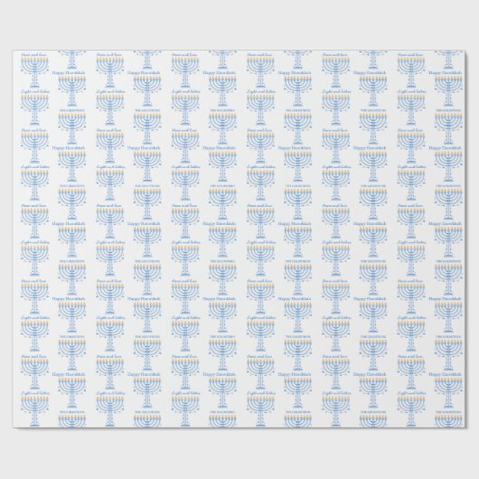 Personalized Hannukah wrapping paper ラッピングペーパー (フラット)