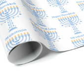 Personalized Hannukah wrapping paper ラッピングペーパー (ロールコーナー)