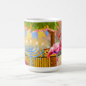 Personalized Hanukkah  – Beach Theme Tiki Bar コーヒーマグカップ (中央)
