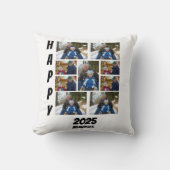 Personalized Happy 2025 memories Photo Collage クッション (正面)