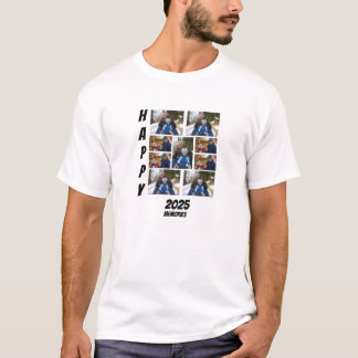 Personalized Happy 2025 memories Photo Collage Tシャツ