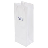 Personalized Happy 4th of July Wedding Cheers ワインギフトバッグ (裏面アングル)