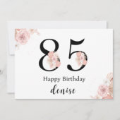 Personalized Happy 85th Birthday カード (正面)
