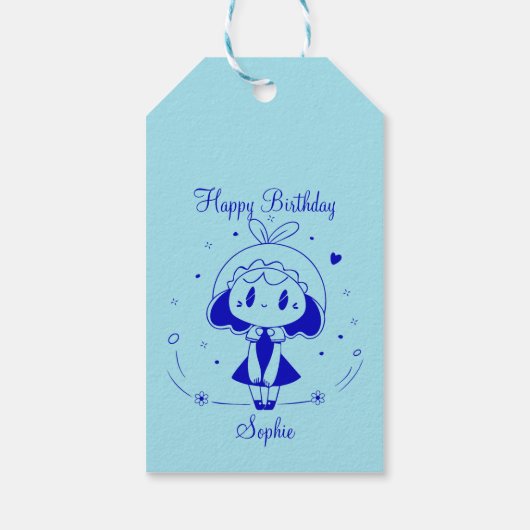 Personalized Happy Birthday  ギフトタグ (裏面)
