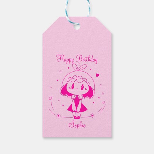 Personalized Happy Birthday  ギフトタグ (裏面)