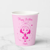 Personalized Happy Birthday  紙コップ (裏面)