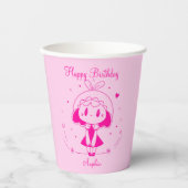 Personalized Happy Birthday  紙コップ (正面)