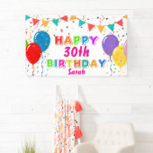 PERSONALIZED HAPPY BIRTHDAY Banner 横断幕 (インサイチュ)