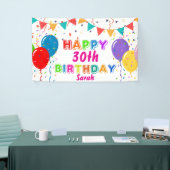 PERSONALIZED HAPPY BIRTHDAY Banner 横断幕 (トレードショー)