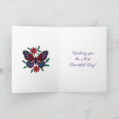 Personalized Happy Birthday for Her | Cute Cat カード (内部)