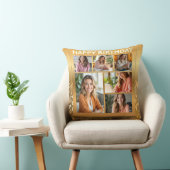 Personalized Happy Birthday Photo Collage クッション (椅子)