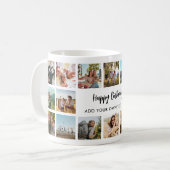 Personalized Happy Birthday Photo Collage Mug コーヒーマグカップ (正面左)