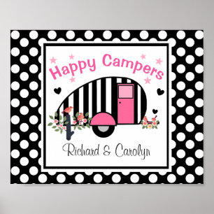 Personalized Happy Campers Poster ポスター