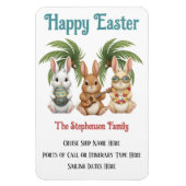 Personalized Happy Easter Cruise Door マグネット (縦)