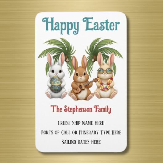 Personalized Happy Easter Cruise Door マグネット