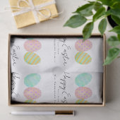 Personalized Happy Easter Eggs Watercolor 薄葉紙 (ギフト)