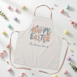 Personalized Happy Easter Family Apron エプロン