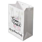 Personalized Happy Easter Gift Bag ミディアムペーパーバッグ (正面アングル)