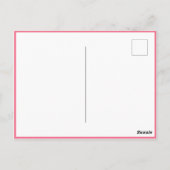 Personalized Happy Easter Lollipop Candy Photo ポストカード (裏面)